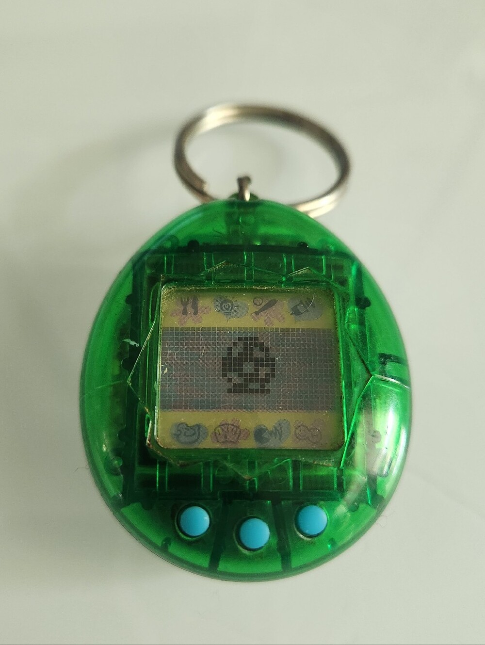 1997 Bandai Tamagotchi - Transparent Green Shell | Green Skeleton